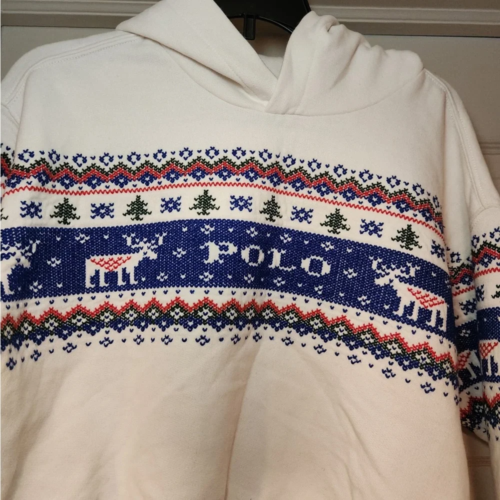 NWT Polo Ralph Lauren Kids Logo Fleece Hoodie Holiday Winter Classic Preppy Warm